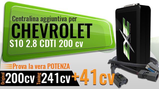 Centralina aggiuntiva Chevrolet S10 2.8 CDTI 200 cv