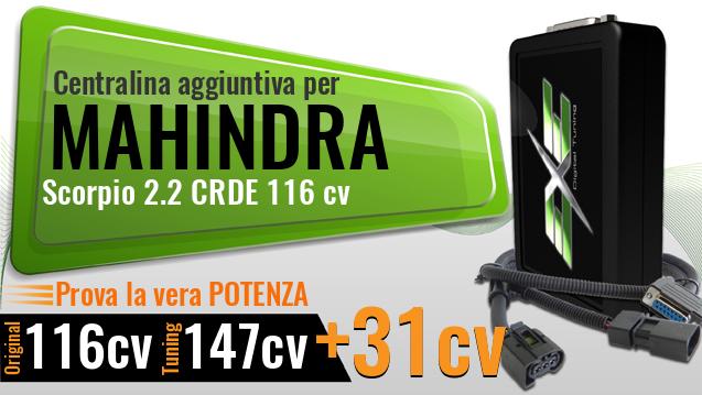 Centralina aggiuntiva Mahindra Scorpio 2.2 CRDE 116 cv