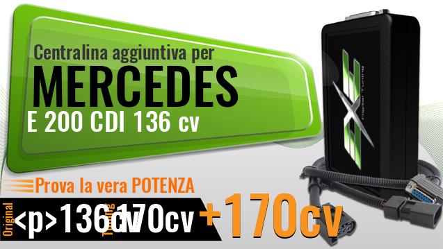 Centralina aggiuntiva Mercedes E 200 CDI 136 cv