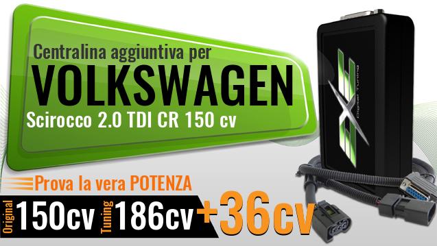 Centralina aggiuntiva Volkswagen Scirocco 2.0 TDI CR 150 cv