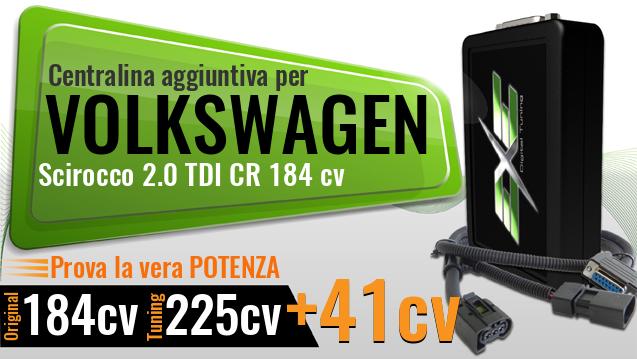 Centralina aggiuntiva Volkswagen Scirocco 2.0 TDI CR 184 cv
